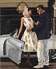 Jack Vettriano Lines Of Beauty painting